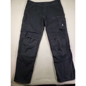 Mascot Pants Mens 40 Black Mid Rise Straight Leg Cargo Pockets Workwear Pants